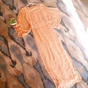 NWOT blush beaded dress